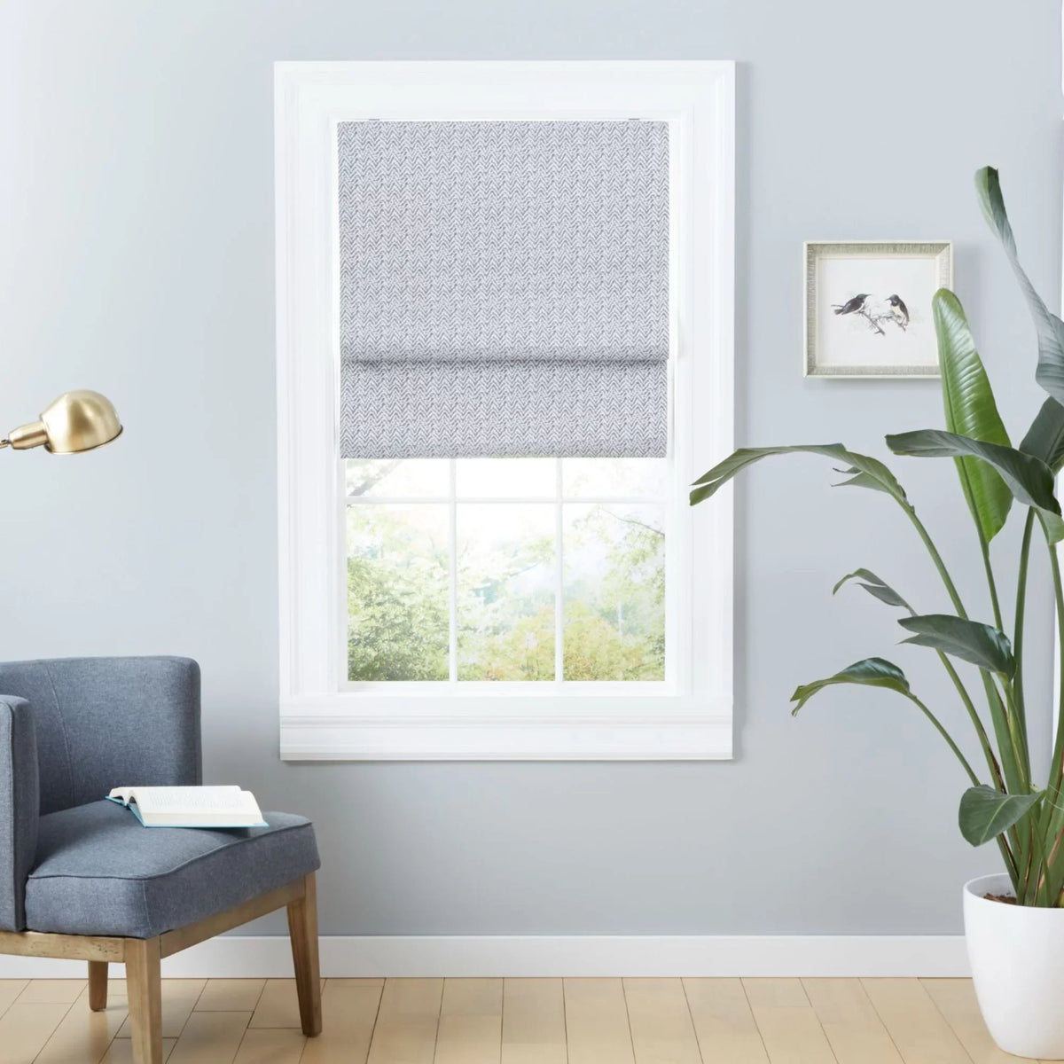 Dark Home Roman Esme Total Exclusive 34"x64", Blackout Grey Shade,