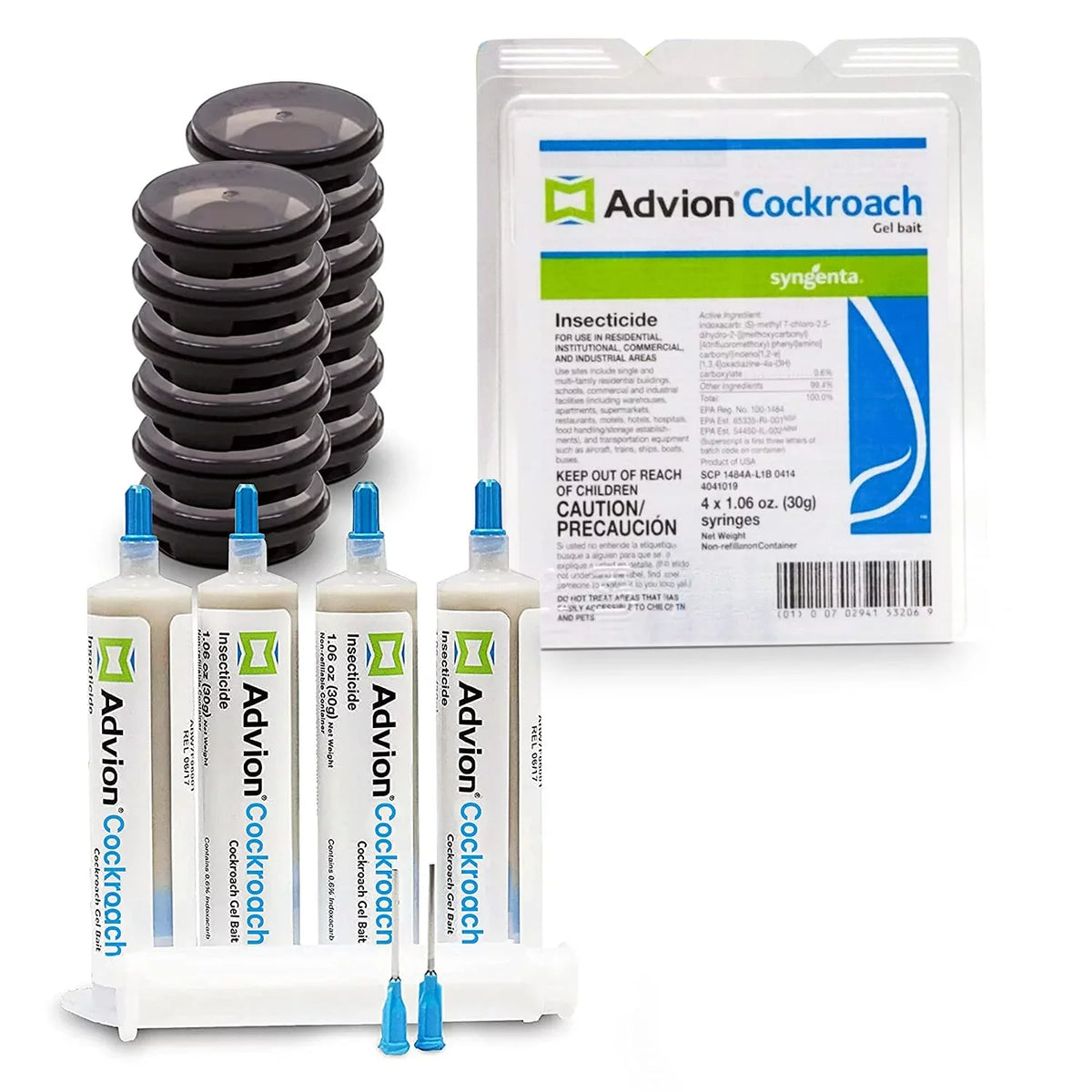 Roach - Killer-Roach Advion Pesky Injection-12 -Prevent All Indoor Kit Pest Cockroach Tubes30g Cockroach Roach Bait Stations Killer 4 infestation Species- &