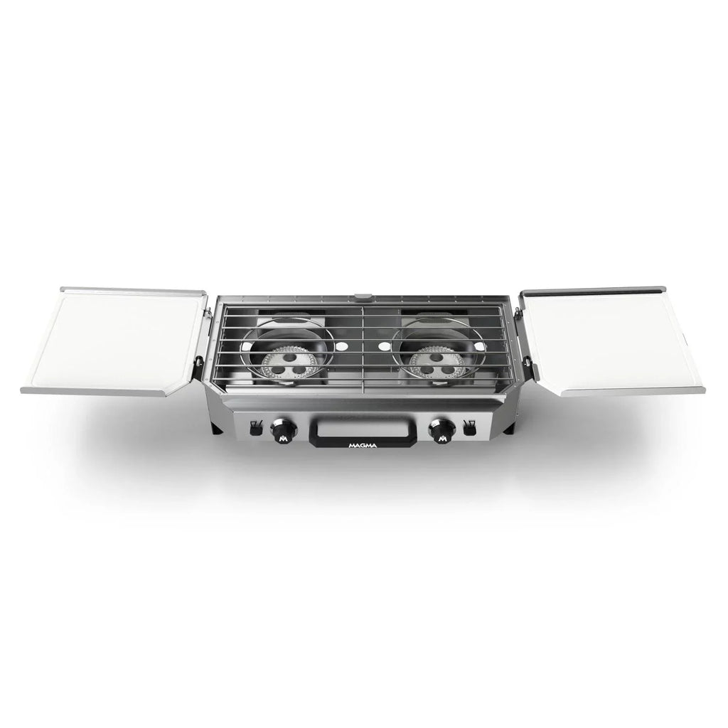 Double Top Grill Top Stove Camping Magma With Burner Griddle Crossover &
