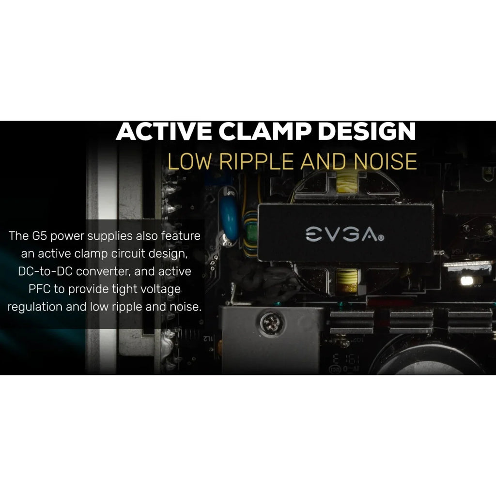 Power Eco Supply Power Warranty, 650W, 80 Mode 650 Size, Fully Modular, Plus Tester, Self FDB SuperNOVA Year Includes 150mm with EVGA ON G5, 220-G5-0650-X1 10 Compact Fan, Gold