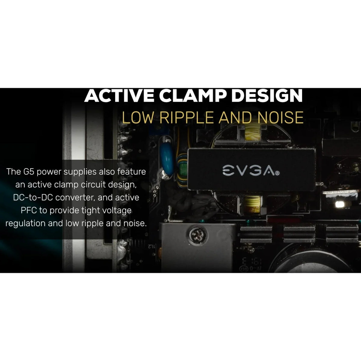 Power Eco Supply Power Warranty, 650W, 80 Mode 650 Size, Fully Modular, Plus Tester, Self FDB SuperNOVA Year Includes 150mm with EVGA ON G5, 220-G5-0650-X1 10 Compact Fan, Gold