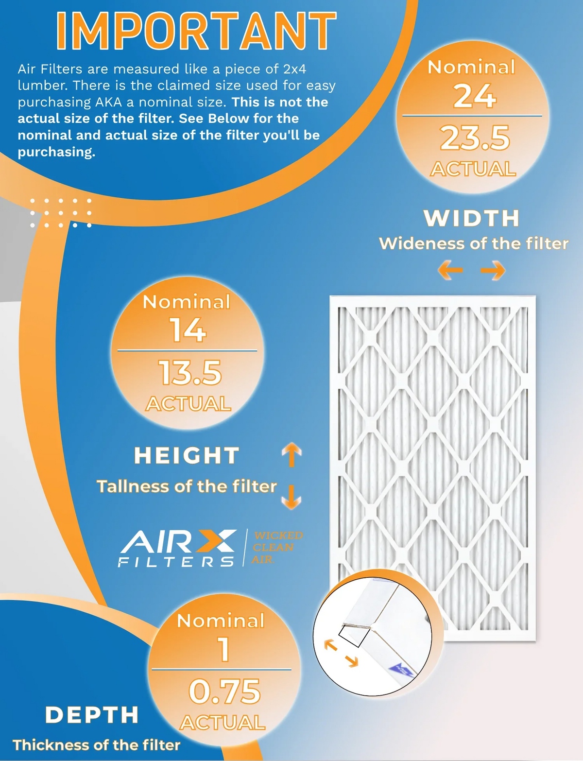 FPR 12 USA 13 Comparable - Pack Filter - Furnace WICKED 14x24x1 in 2200 by of Filters to FILTERS MPR Rating, 9 AIRX Air AIR. MERV 1500 CLEAN & Made