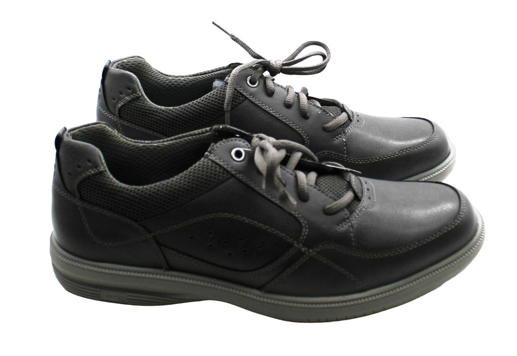 (Charcoal) Walk Oxford Shoes Nunn Medium/Wide/X-Wide Bush Toe Men's Moc Kore