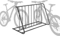 Storage Rack Double-Sided YGDU Capacity Parking Pipe 6-Bicylce Holder, Black Stand/Grid Steel Bike Bicycle