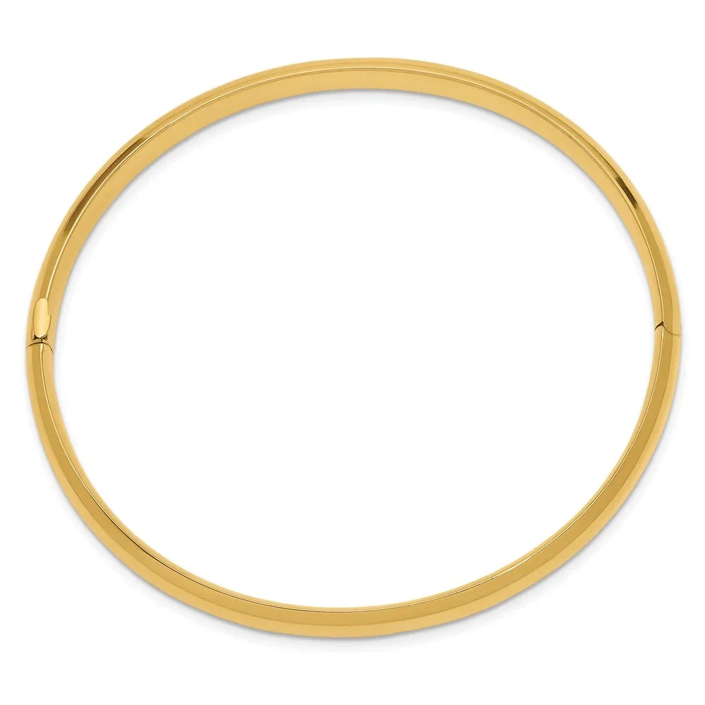 4/16 Bracelet High Polished Hinged Oversize 14k QHP4/16O Bangle