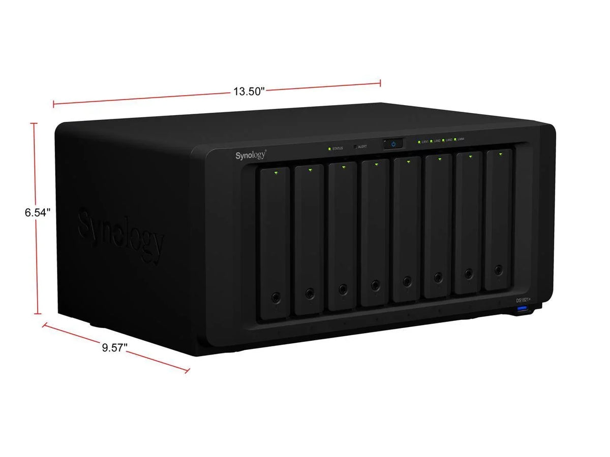 8 DiskStation NAS bay DS1821+ (Diskless) Synology
