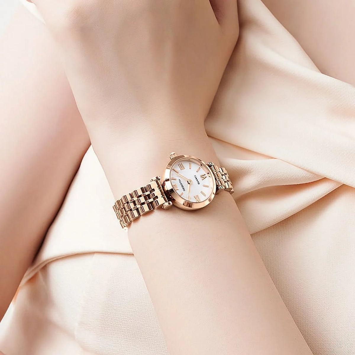 Desgin Steel Female Watches Wrist Watch Stainless 2022 Rose Fashion Watch Stylish for Creative Ladies Gold reloj Women Quartz
