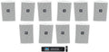 Speakers 23-1 Commercial White JBL Wall 3" 70v Control (10) Indoor/Outdoor + Amp