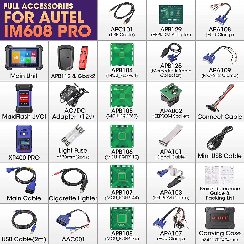 Diagnostic IM608 Programmer, Free Programming with G-BOX2 Key Update MaxiIM Key IMKPA & Automotive Tool, Kit, Year Fob Autel APB112, Scan 2 Car Pro Pro XP400