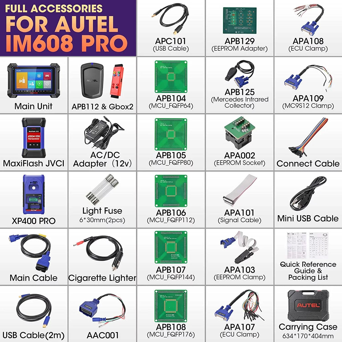 Diagnostic IM608 Programmer, Free Programming with G-BOX2 Key Update MaxiIM Key IMKPA & Automotive Tool, Kit, Year Fob Autel APB112, Scan 2 Car Pro Pro XP400
