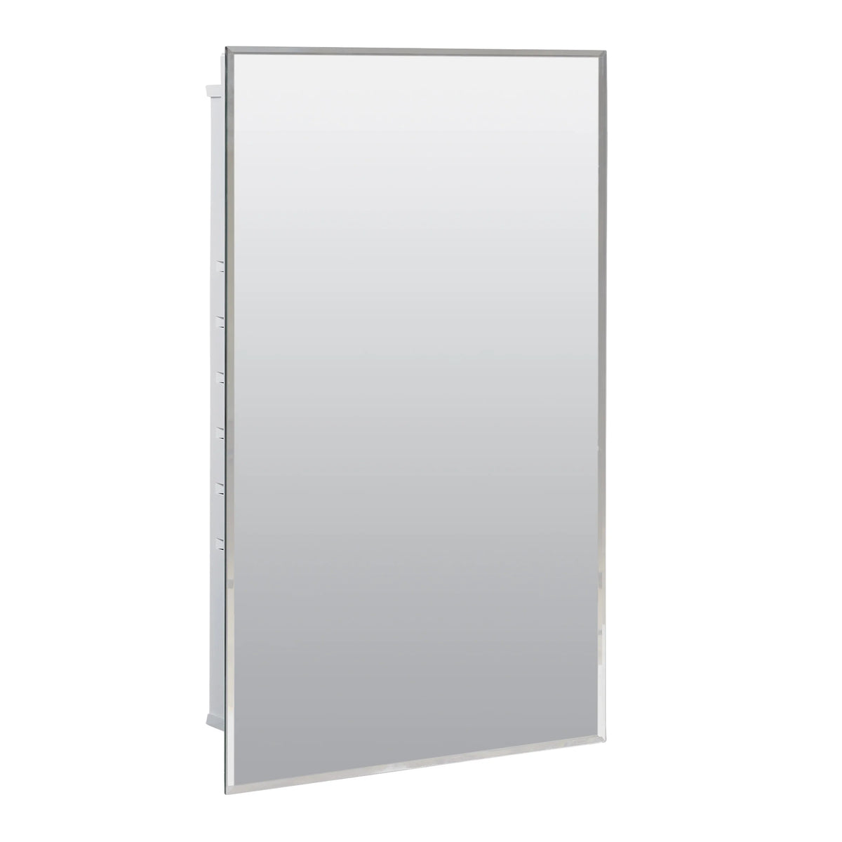 Zenna Frameless 26", 16" Medicine or Surface-Mount Home Recessed Mirror Rectangle x Steel Cabinet,