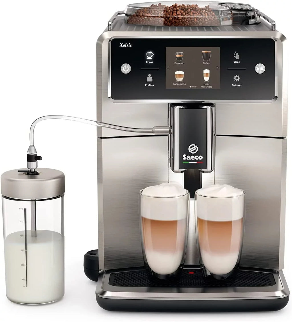 Xelsis Stainless Espresso Super (SM7685/04) Saeco Machine, Automatic Steel