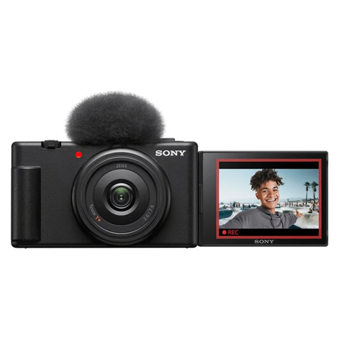 Bundle Memory ZeeTech Vlogging ZV-1F Sony 128GB Accessory + + Card SanDisk (Black) Camera with Tripod