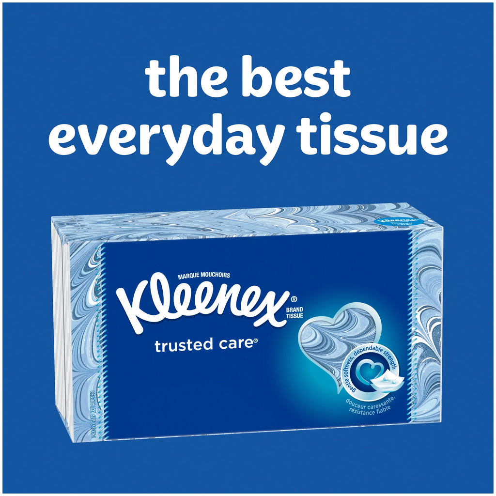 Trusted Facial Box, Total) Tissues, Kleenex Everyday per 16 Care Tissues Pack (1,600 100 Tissues Flat