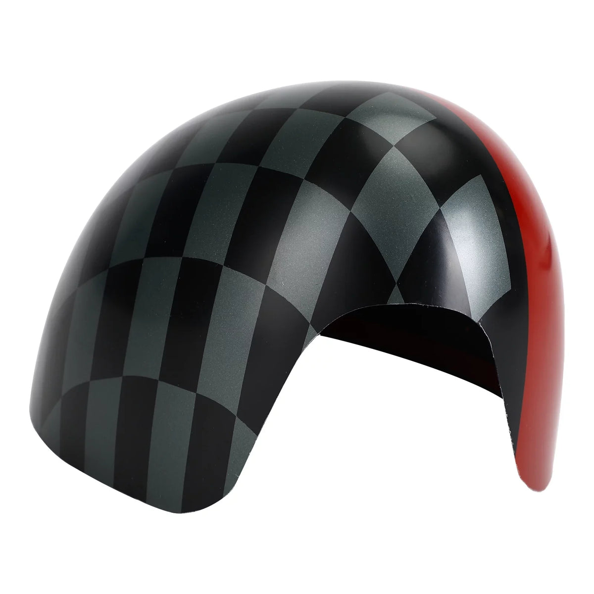 checkered F55 Red Hardtop Mirror F56 for Cover Black/Grey Cooper MINI