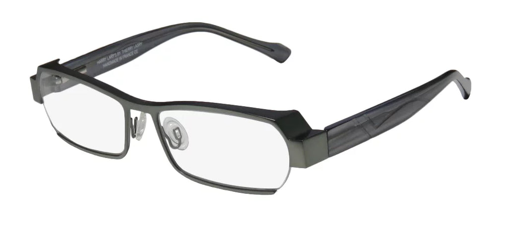 SAGE MENS FULL-RIM EYEGLASSES/SPECTACLES TRANSPARENT 55-16-0 COMFORT NEW DEMO DESIGNER LARY'S / LENSES HARRY FLEXIBLE HINGES ULTIMATE GRAY SPECIAL LEGACY FRAME
