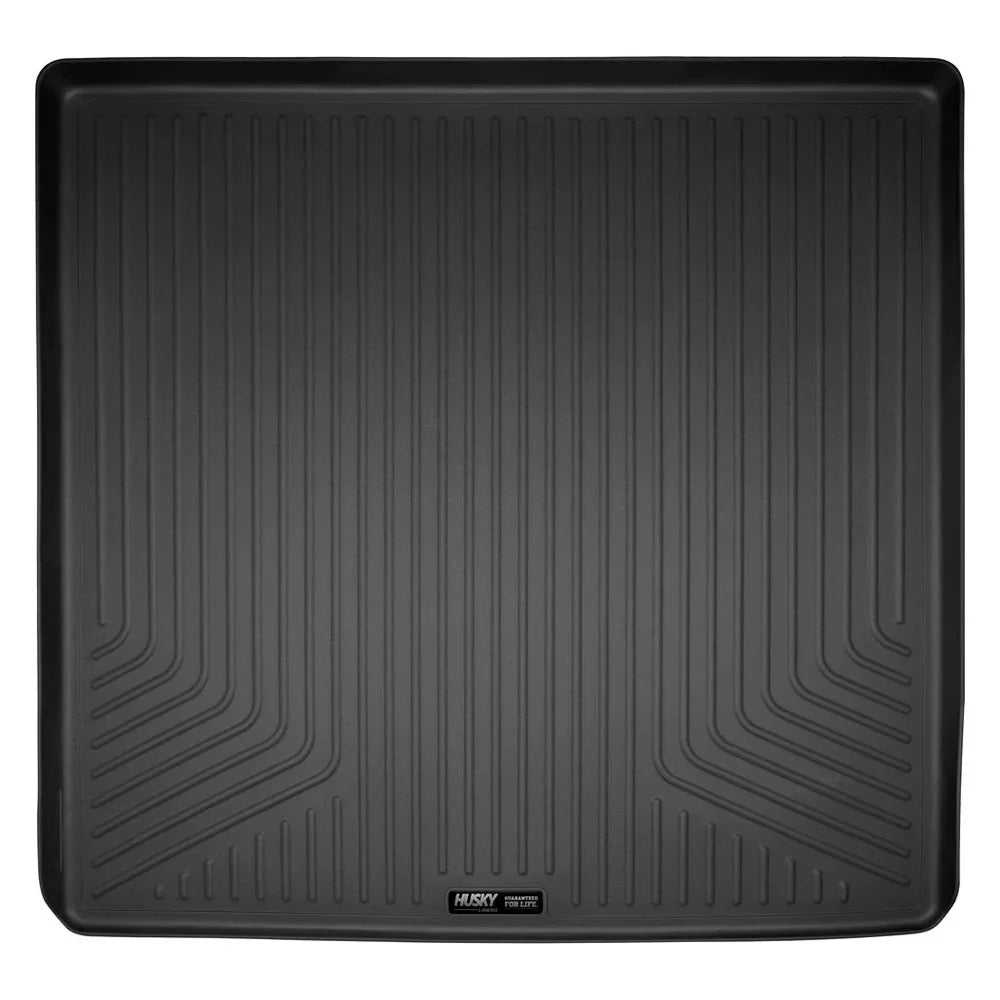 Behind Yukon; with Seats 3rd row 2nd folded Cadillac Tahoe/GMC over Seat Escalade/Chevrolet Weatherbeater Cargo Liner 15-20 by Black fits row flat Compatible 2nd back RealTruck Husky Series of