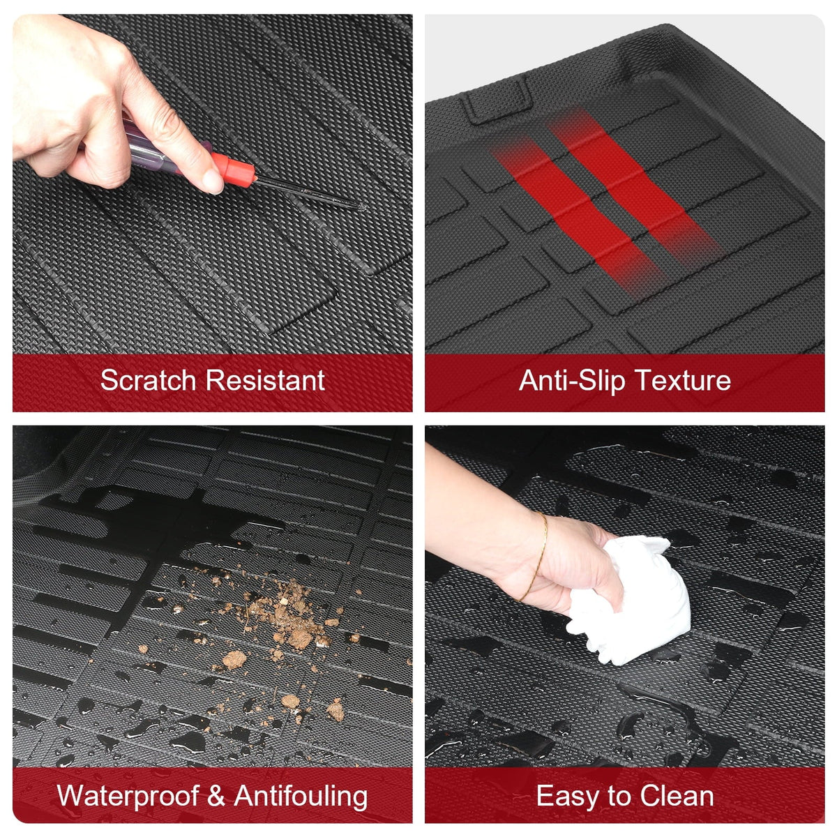 Trunk Pad Compatible Ikon Molded Honda Thermo Protector TPE Rear With Black Protection 2023-2024 Mat Elastomer Car 3D Plastic Tray Liner HR-V, Cover Boot Carpets Weather Motorsports All