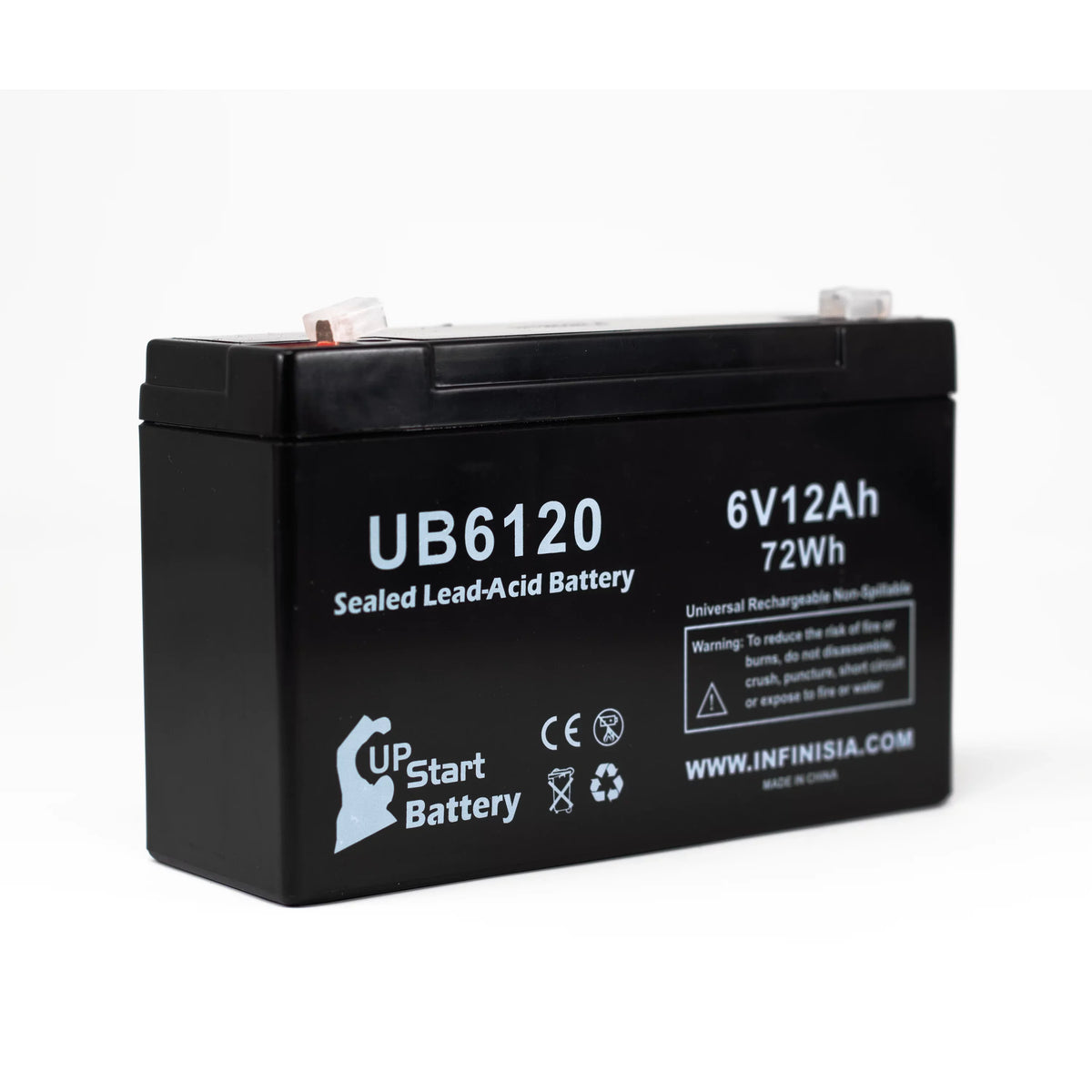 '- to (6V, - Replacement Battery 6 Includes Pack 12Ah, 850 - Compatible Battery Acid Tripp-Lite Lead Universal Terminal, F2 Adapters Sealed Terminal AGM, F1 3x SLA) 12000mAh, F1 UB6120