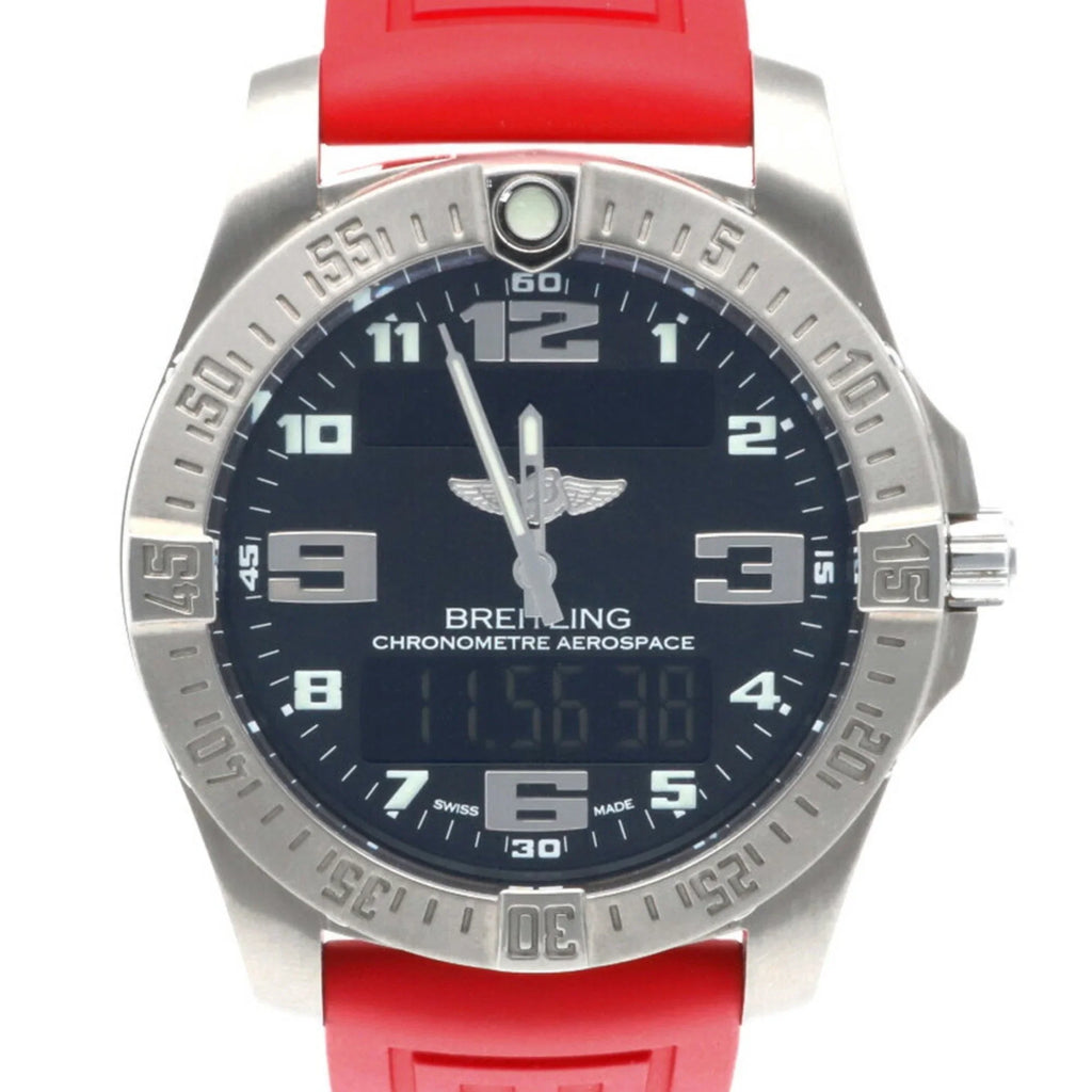 Quartz Titanium E79363101B1E1 Evo Pre-Owned Watch Breitling Men's (Good) Aerospace BREITLING