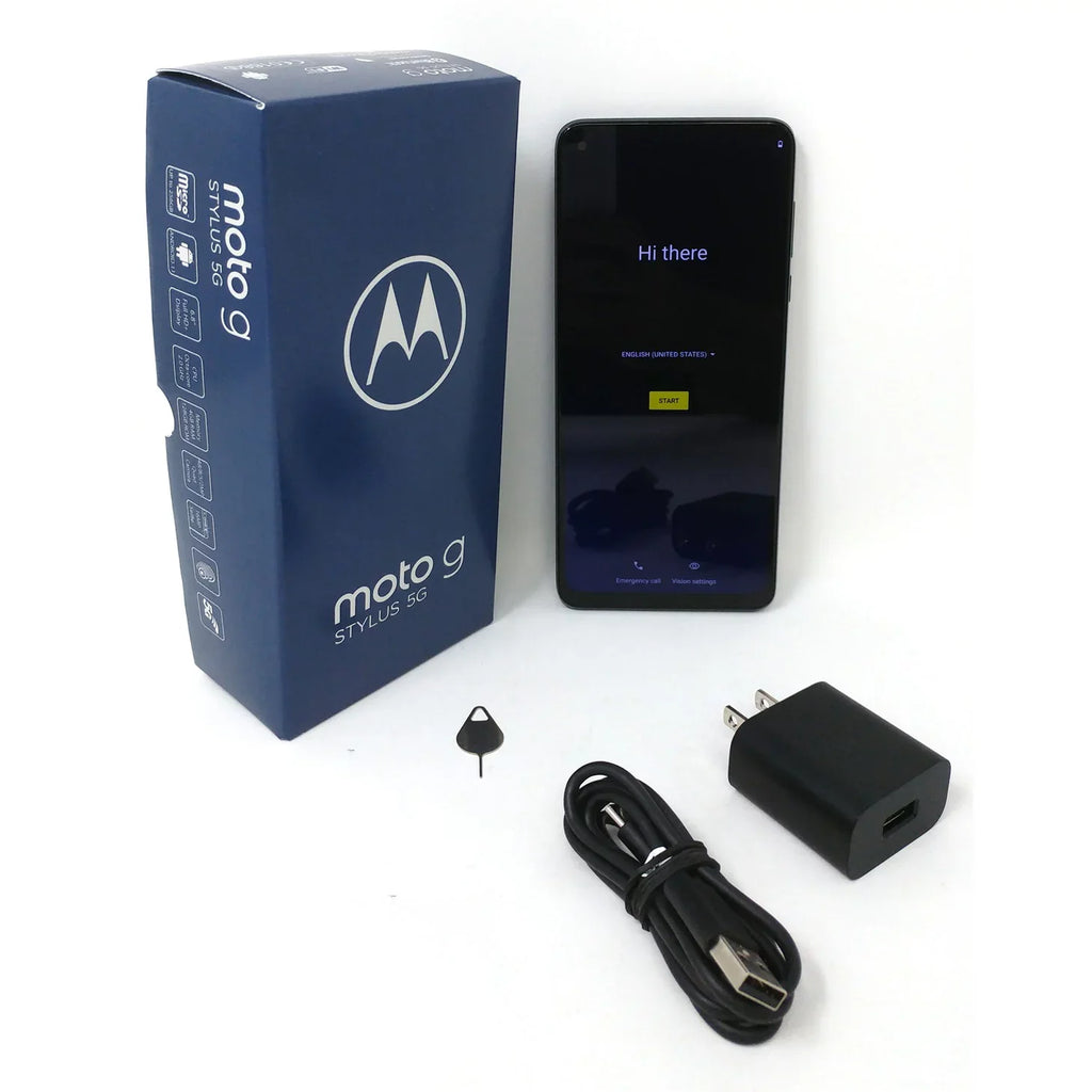 Box - Emerald XT2131-3 RAM Phone 128GB Cosmic G Unlocked 4GB 2021 Motorola 5G Moto 6.8" Open Stylus