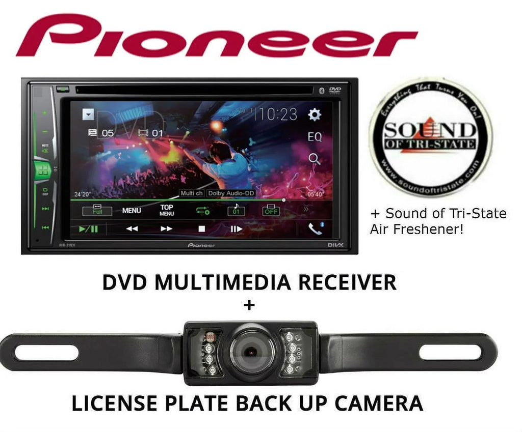 Receiver License Camera Backup Pioneer Plate AVH211EX Multimedia with