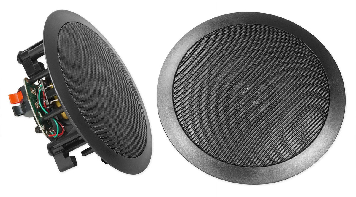 ROCK Speakers Multi Black Receiver+6) Rockville MATRIX Wall Ceiling+2) Home Room