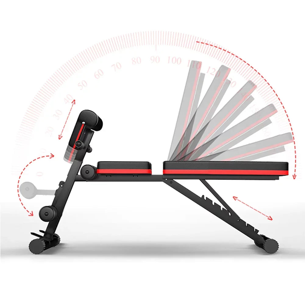 Exercise Machines, Bench Bocianelli with Bench Elastic Weight Adjustable Capacity, Folding Ropes 400lbs