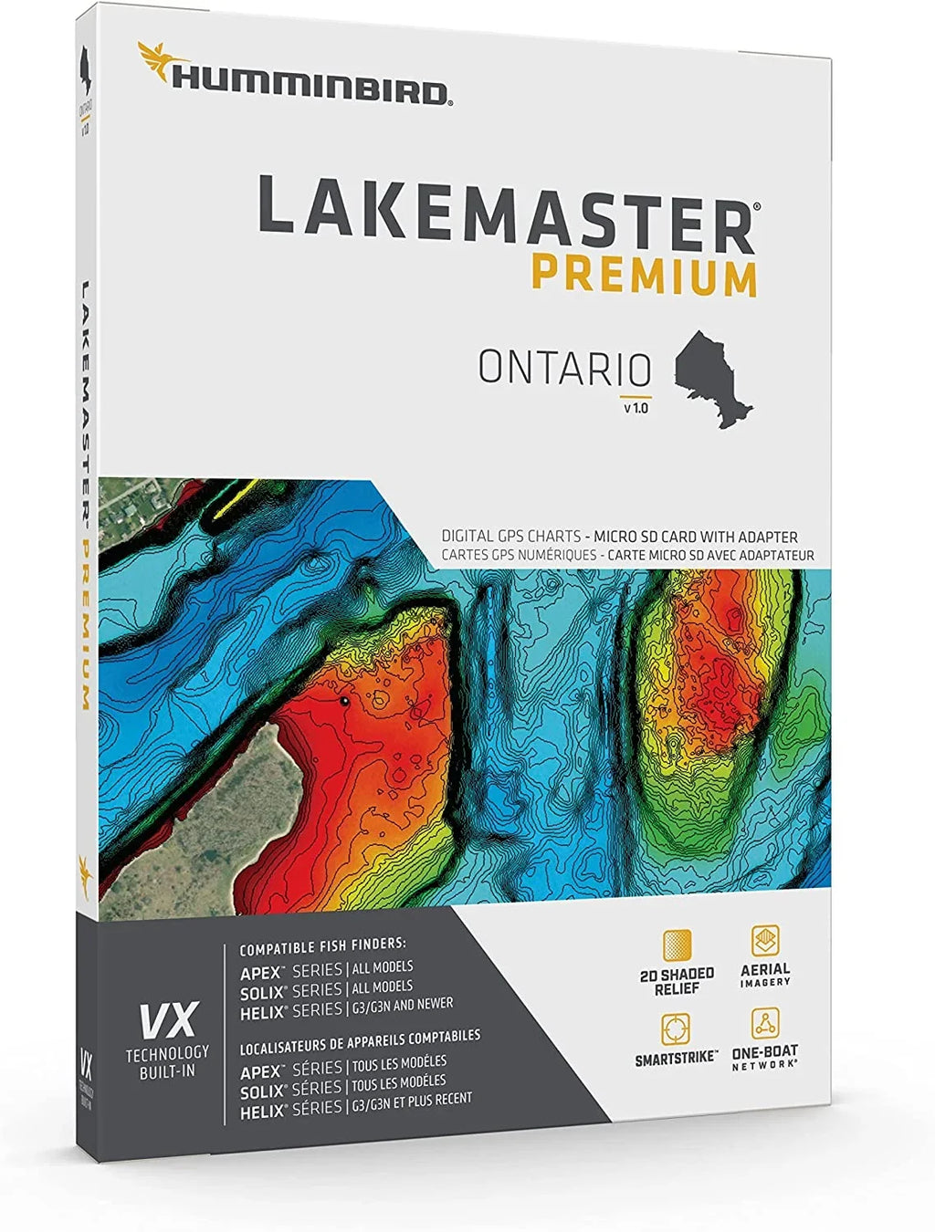 Ontario One VX LakeMaster Technology Humminbird V1 Premium Network Boat