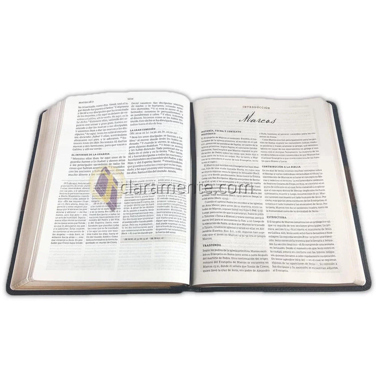 negro/marrón piel (Hardcover) RVR símil de Spurgeon, Biblia estudio 1960