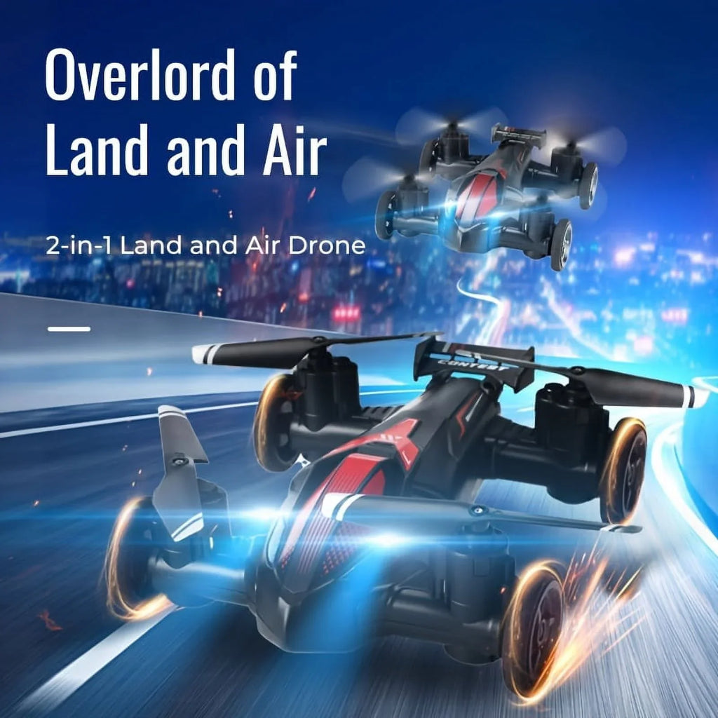 Flight, And RC Setting, Drone Switch Unmanned Stable For And Toy Toys Land Four-axis Height Drone Low-speed Gift Dual-use Air High-speed Car Intelligent