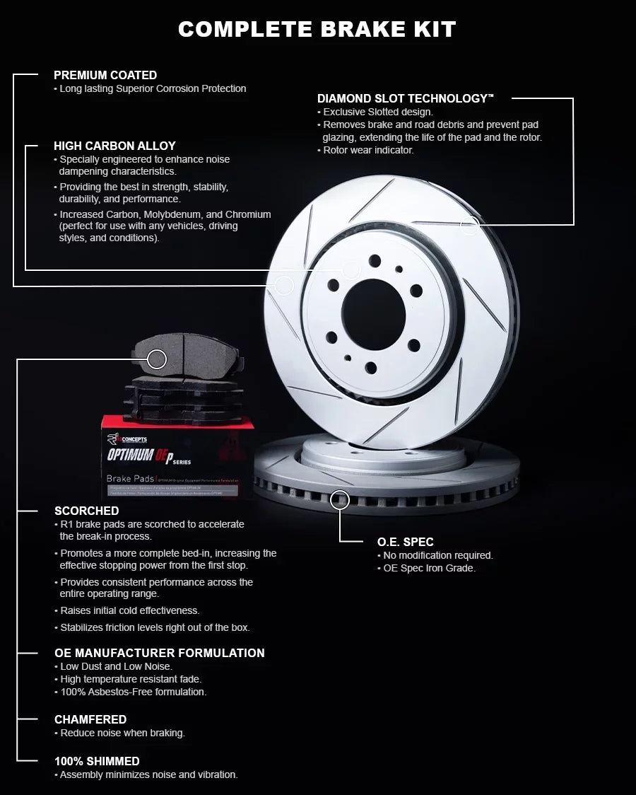 SQ5 Kit |Rear Pads| Rotors Audi Rotors 2008-2017 OEp Q5, Concepts Pads and Pads| Brake Brake Optimum Brake Brakes and Rear Rotors|fits and S4, S5, R1
