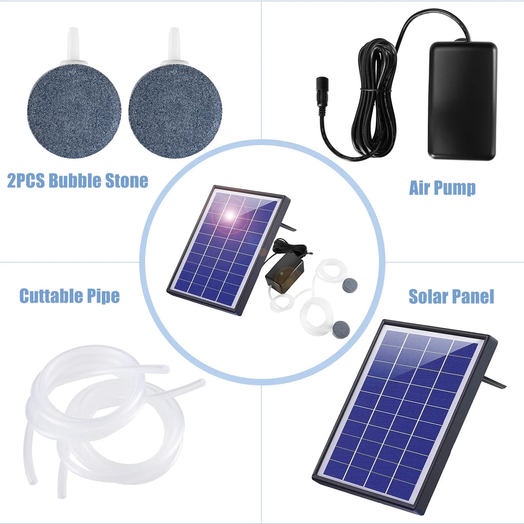 Aerator Aerator Stones 2 Pond Pump Oxygenation Air Aerator Air Fish Pump pump, Air Stones Bubble BubbleAerator Fish Pool Air Fish6w Pump With Solar Air GoolRC Yaliya Bubble Pump