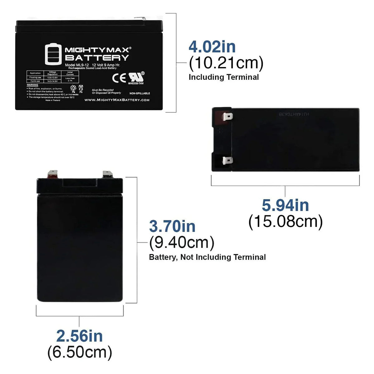 Bike PC Merida Battery 12V for 500 8 9Ah Electric Pack - Replacement