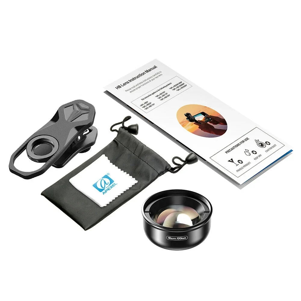 Aluminum External Shooting Lens Accessory Optical HD Distance Cellphone Multi-Layer 40MM-70MM Coated Macro Camera Detachable Clip Lens 4K Alloy