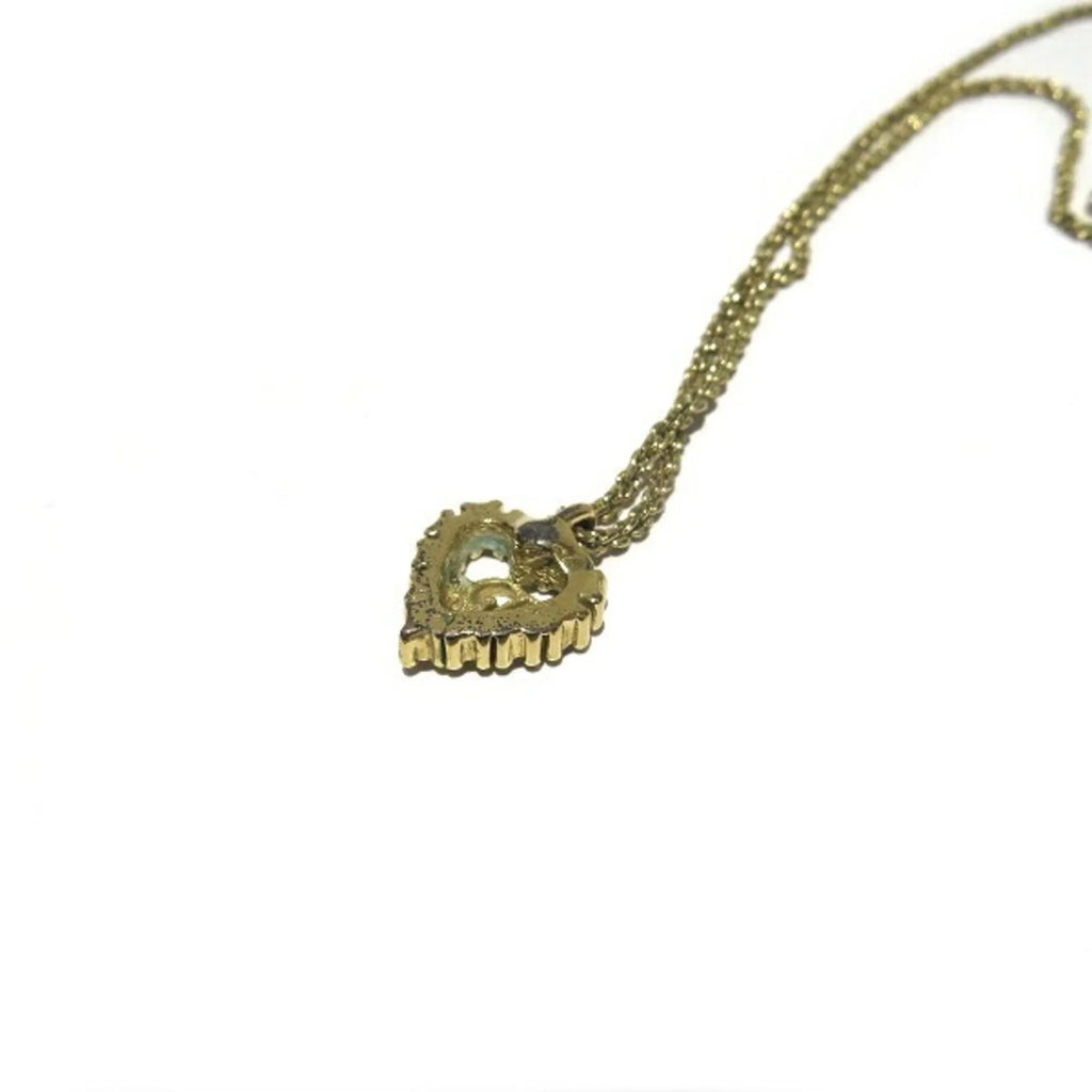 for Women Gold Accessory Christian Motif Necklace Pre-Owned (Good) Heart Dior