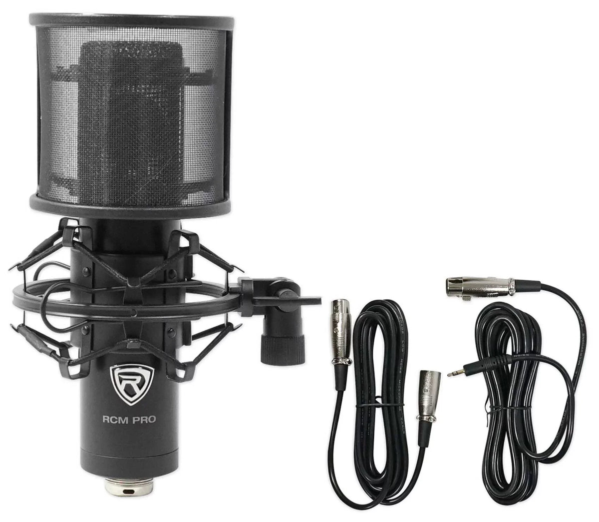 Condenser PRO Shield Rockville Podcast Studio/Recording RCM Microphone+Isolation