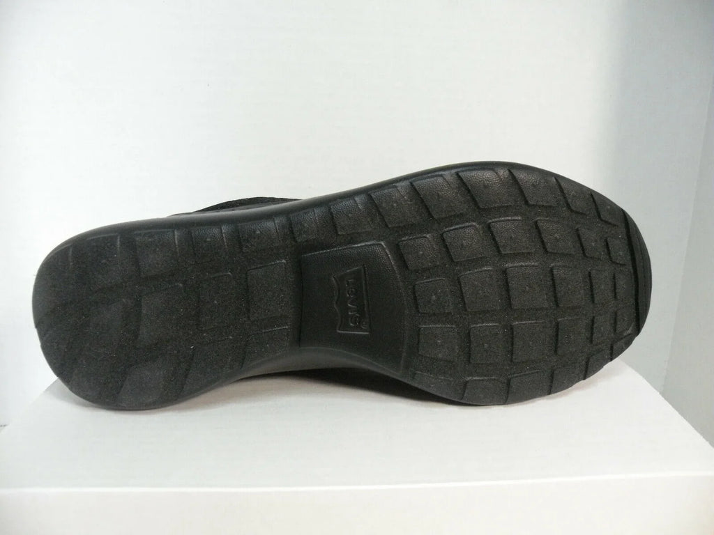 SNEAKERS LOW NEW TRAINERS SPORTS ATHLETIC LEVIS BLACK SHOES MEN 12 SIZE COMFORT