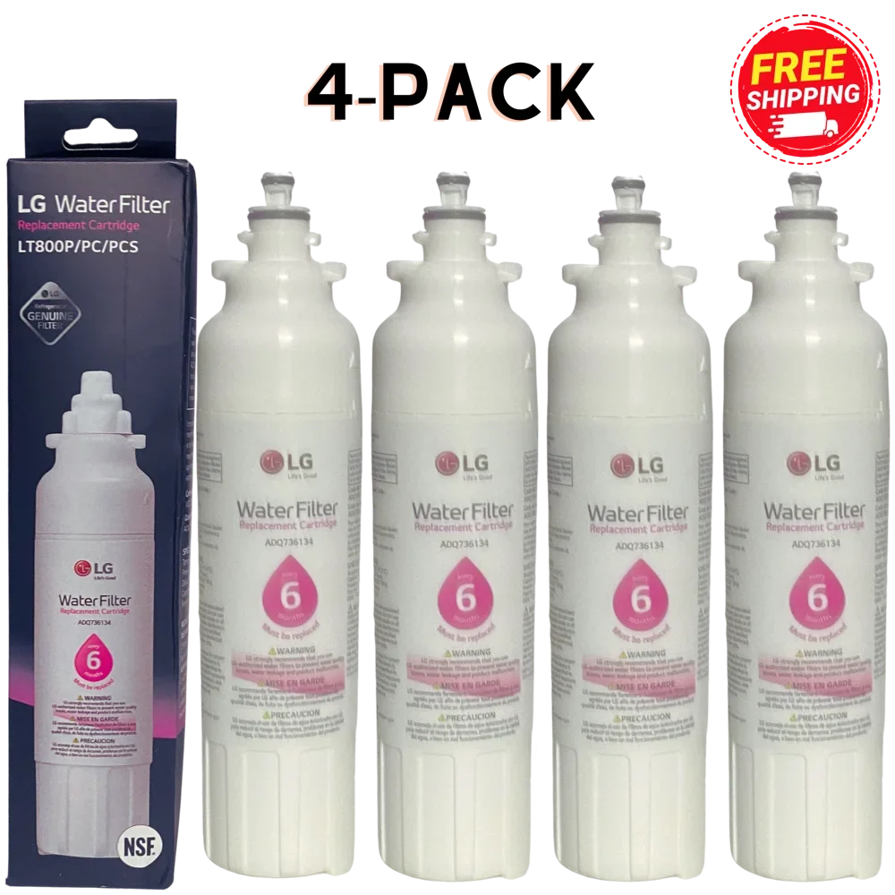 Factory Refrigerator Filter 46-9490 Water 469490 Fits New, ADQ73613401 LT800P Sealed 4-Pack Replacement