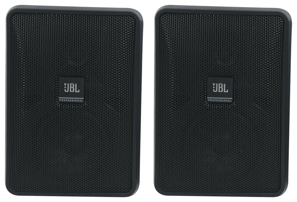 Amp + 70v JBL Control Black Speakers Wall 3" (4) 23-1 Indoor/Outdoor Commercial