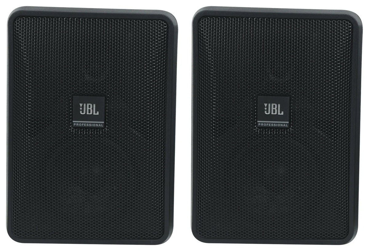 Amp + 70v JBL Control Black Speakers Wall 3" (4) 23-1 Indoor/Outdoor Commercial