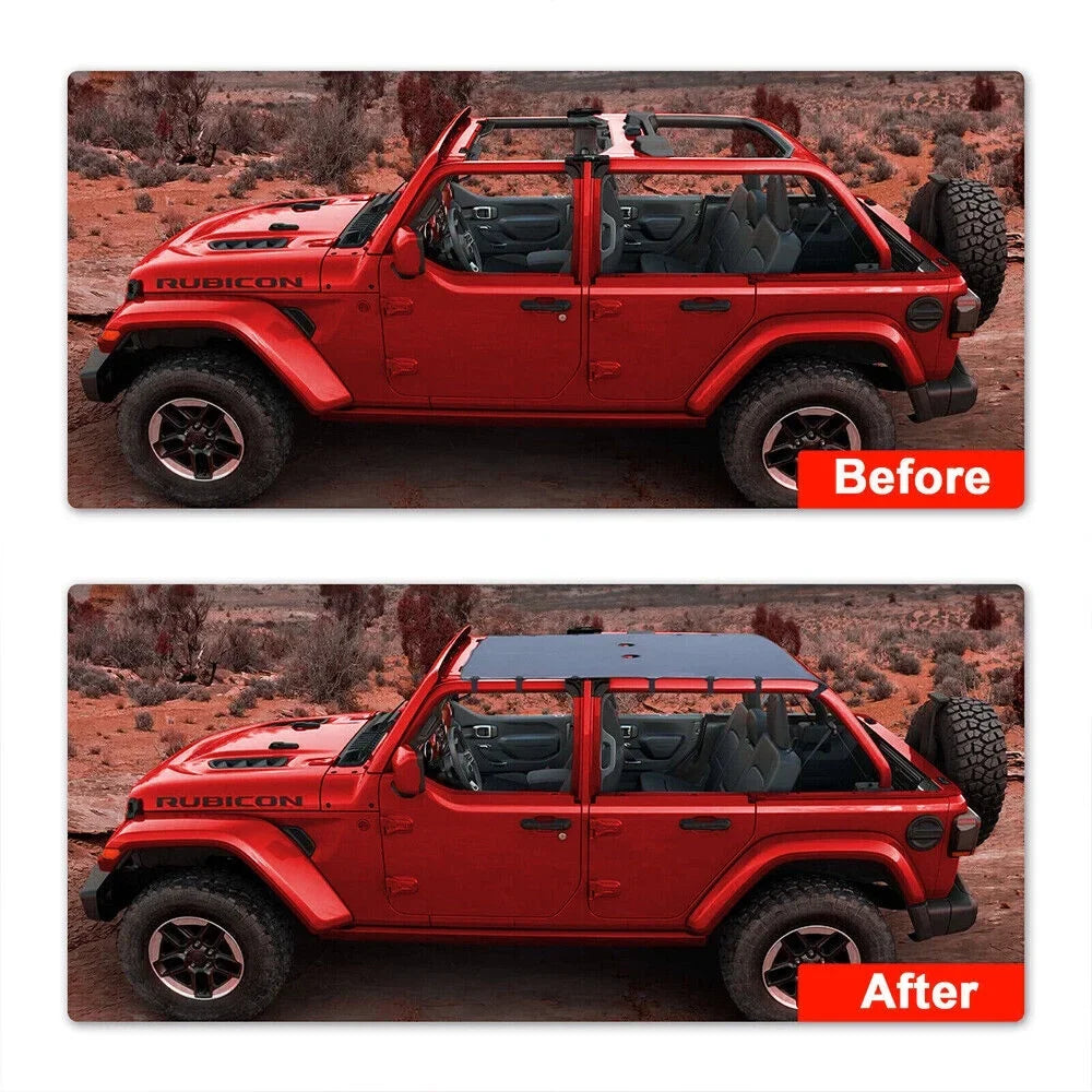 Jeep Leather Installation Easy Top 07-18 JKU with Sun Protection JK Ultimate Wrangler Enhance Protection Your Sunshade - and