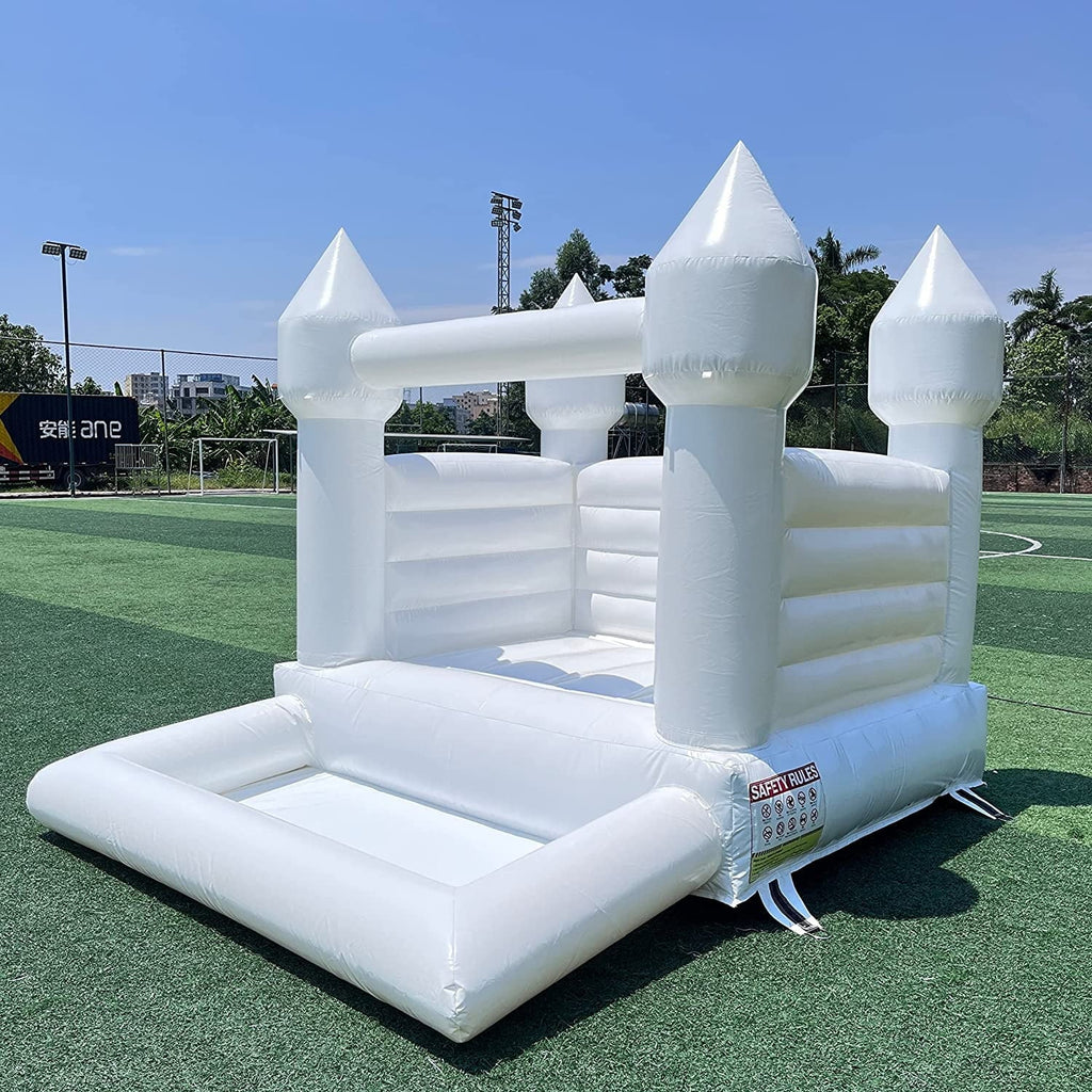 Outdoor & Bounce Jump PVC House Connsann Grade Commericial Blower Pit Castle Party White Indoor Ball with for Kids