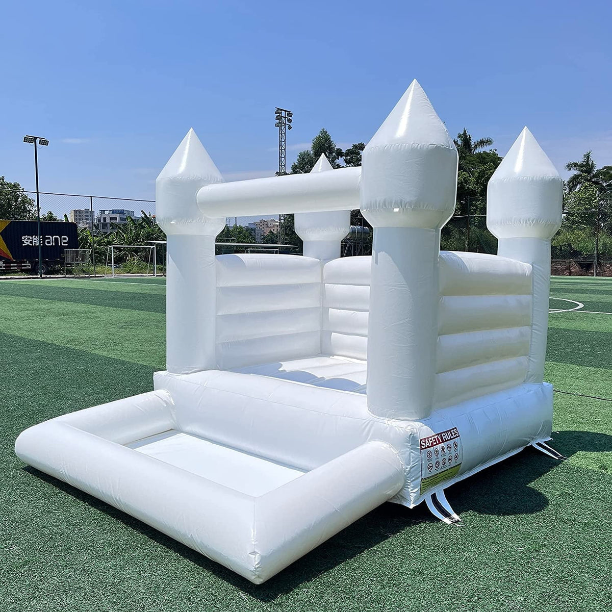 Outdoor & Bounce Jump PVC House Connsann Grade Commericial Blower Pit Castle Party White Indoor Ball with for Kids