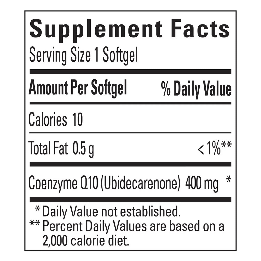 400 Count) Softgels (90 Made mg CoQ10 Nature
