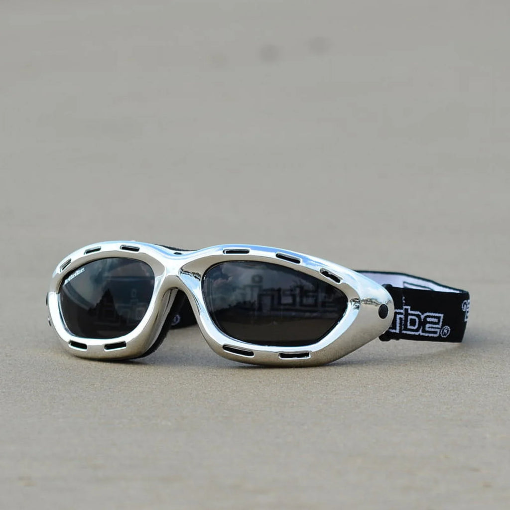 Silver | Series Tint Classic Ski Jettribe / Jet | Goggles Size Adult Vented | Lens Smoke Floating Frame Chrome