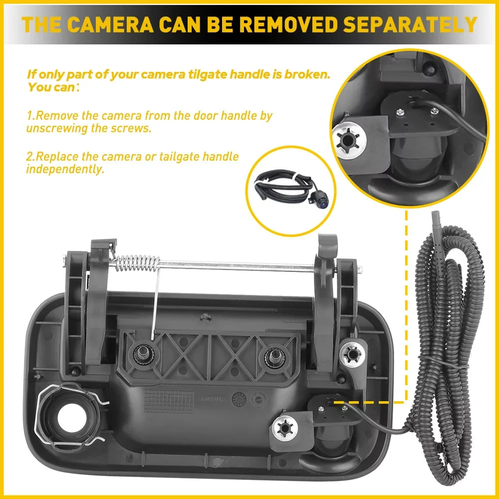F550 2008-2014 F250 Rear F350 Fits F450 Tailgate 2004-2014 with F150 Camera For Backup Handle Camera View Ford