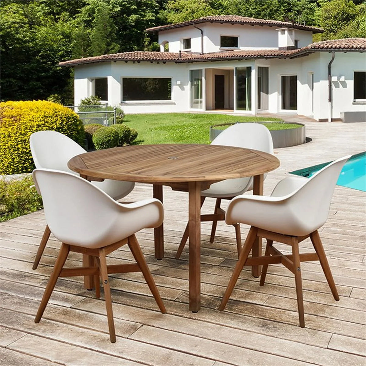 Set 5 Amazonia Piece International Patio Dining Deluxe Home Charlotte
