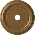 22"OD x PVC 1/2"), 3 up Traditional Canopies (Fits Ekena 1/2"P x 13 Ceiling Thermoformed Medallion 1/2"ID Gold 1 to Metallic Rush Millwork