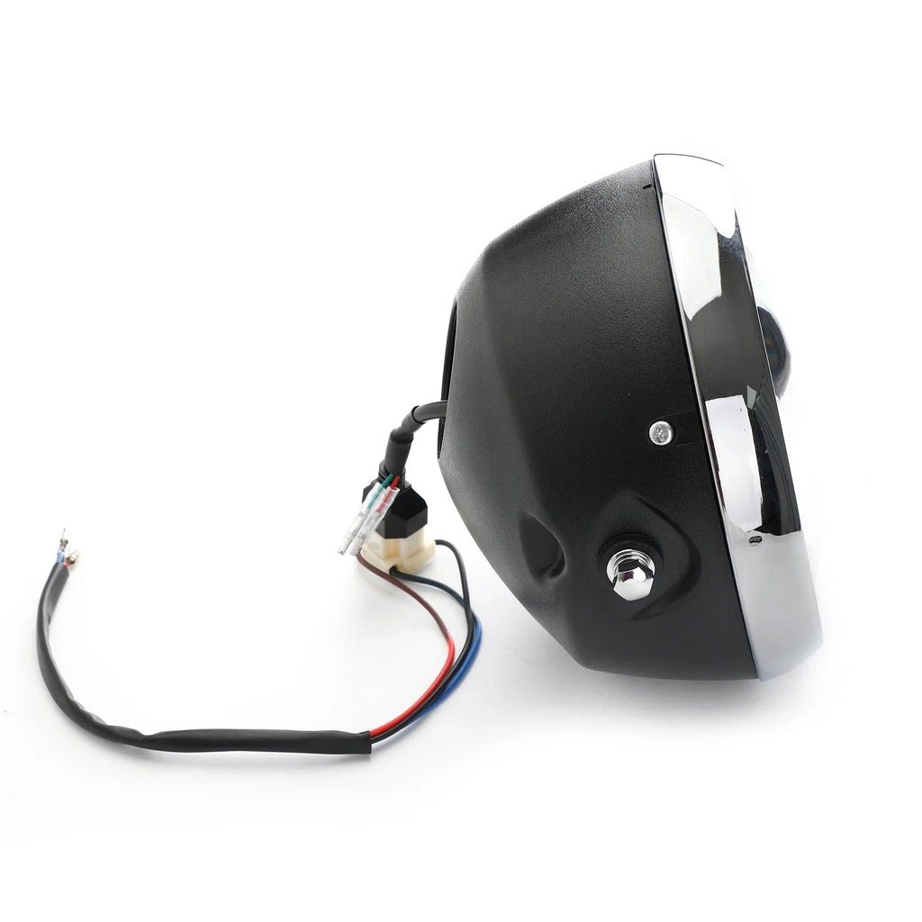 Driving for Hi/Lo Fog Motorcycle 7 Cafe Inch Racer Dyna Headlight LED Bobber DRL